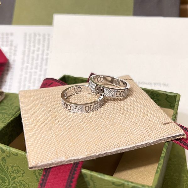 

designer ring luxury women diamond ring trend fashion classic jewelry couple styles anniversary very nice gift, Silver