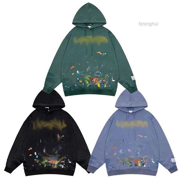 

fashion pullover men's hoodies designer hoodie sweatshirts mens womens graffiti print lanvin streetwear loose lovers clothing cb4a, Black