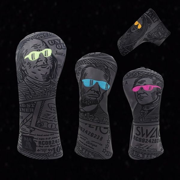 

other golf products evel golf club #1 #3 #5 wood headcovers driver fairway woods cover pu leather head covers 230705
