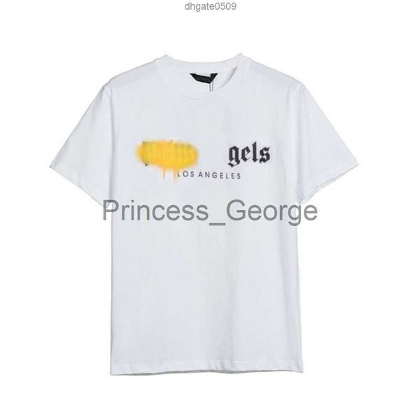 

men's t-shirts designer pa t shirt luxury brand clothing palm spray heart letter angles cotton short sleeve spring summer tide mens wom, White;black