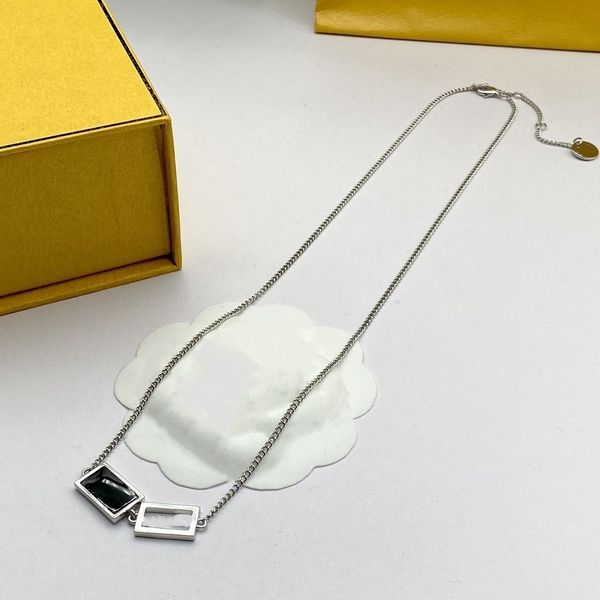 

designer letter ffsity fashion cool street pendant necklace luxury jewelry kcvska kcgdhjl, Silver