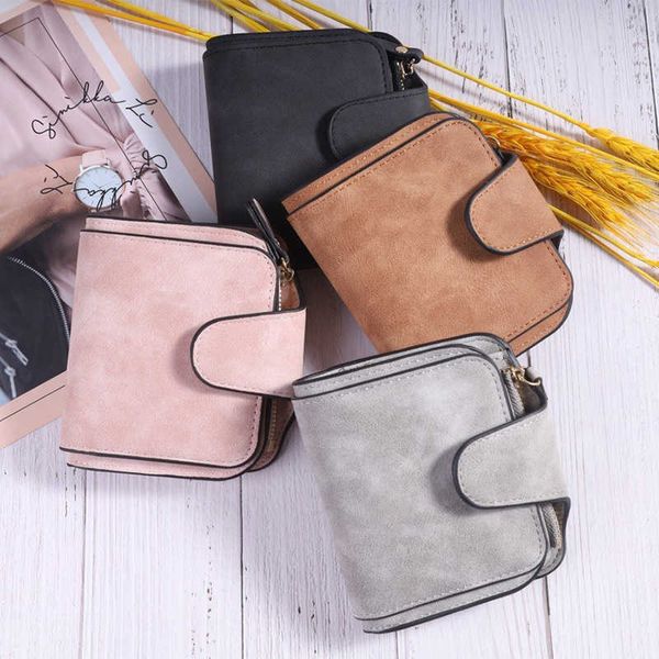 

new korean fashion women's wallet short multi card simple change wallet for women
