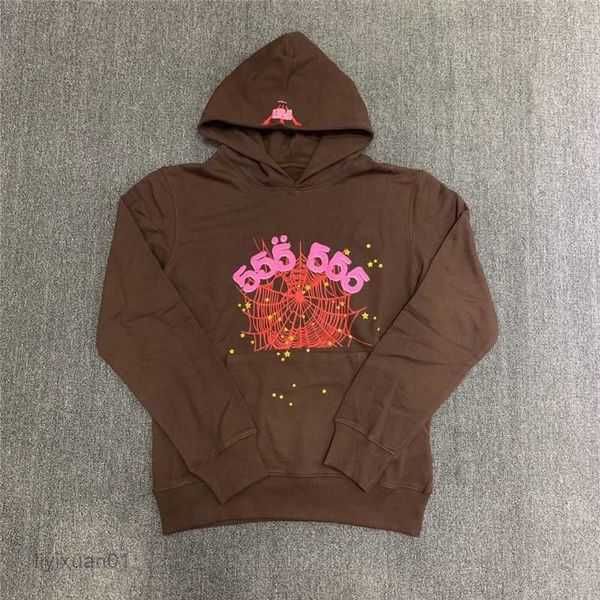 

men's hoodies sweatshirts young thug pink spder women foam print spider web graphic pullovers f23c 7 iiiy, Black