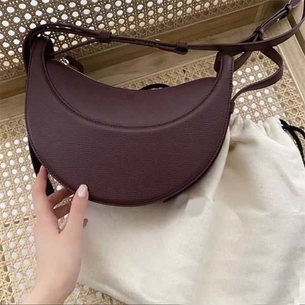 

numero dix shopping bag traveling half moon designer bags women purse clean solid color sacoche homme practical portable grain shoulder bags
