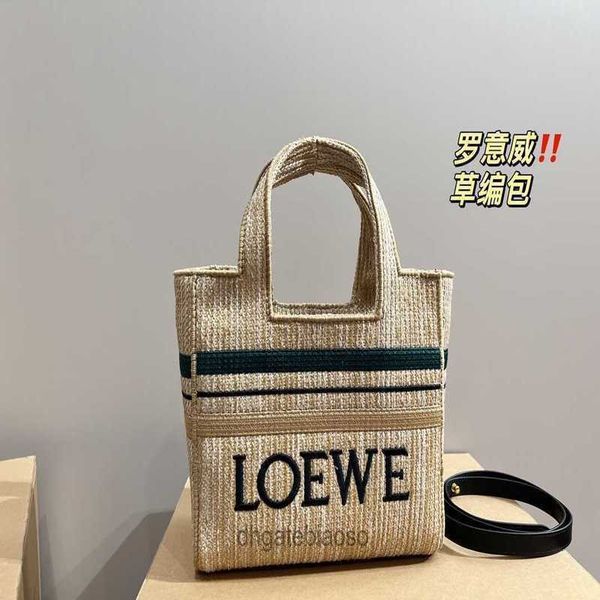

loewbags leather totes 2023 women bag bags raffia designer grass woven shopping vegetable basket combination french high beauty 3r4m
