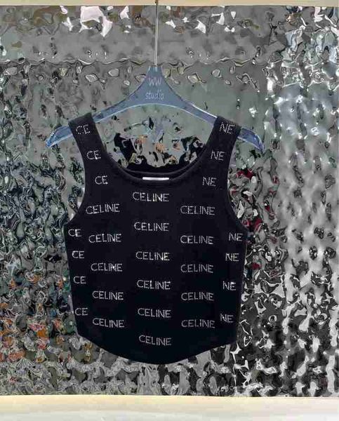 

women's tanks & camis designer 23 early spring new ce knitted tank cotton yarn weaving brick letter design with full sense of tf9p, White