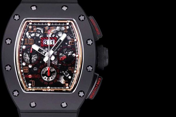 

fashion mechanical r i c h a r d luxury superb style male wrist watches rm11 rm11-03 ckze designer high-end quality tpt carbon fiber bezel f, Slivery;brown