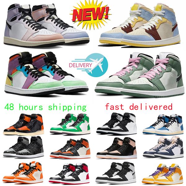 

2023 new jumpman 1 low trainers 1s basketball shoes og fragment design university blue unc black shadow light smoky grey men women sneakers