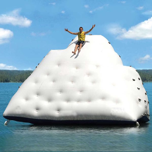 

summer climbing water toys inflatable iceberg slide water park toys for adult