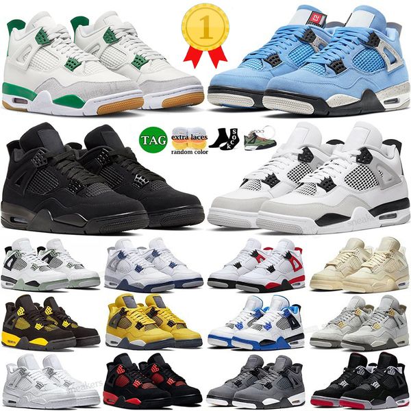 

jumpman pine green 4 4s basketball shoes mens women a ma maniere military black cat canvas infrared game royal red thunder white oreo guava