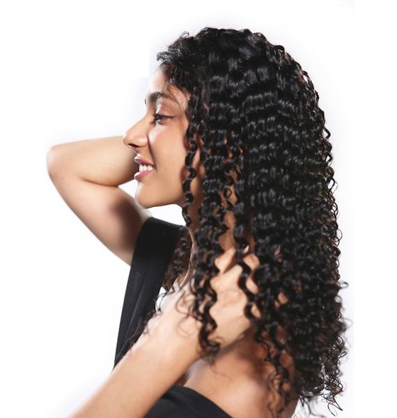 

8a brazilian deep wave natural looking hair lace frontal human hair wigs for black woman 1030inch whole 9786487, Black;brown