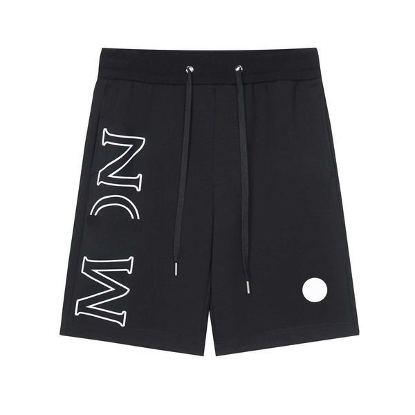

designer fashion monclair mens shorts letter printed casual sports pants holiday beach shorts available in black and white m-3xl, White;black