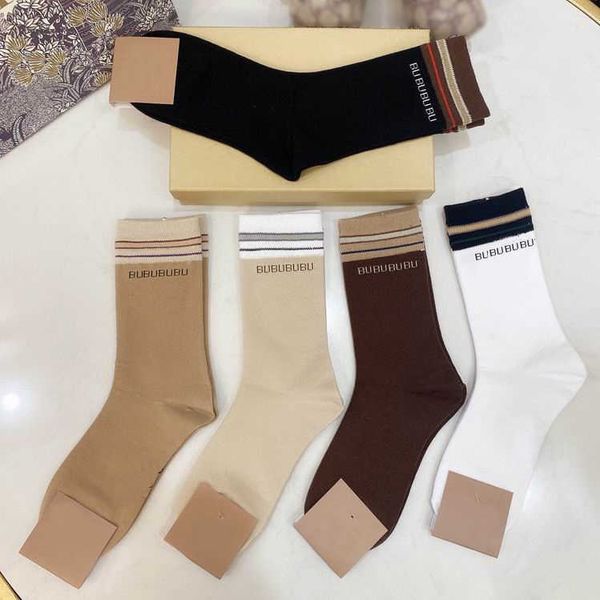 

winter socks of burberies knit womens burbreries five brands sock luxurys sports designer net letter mens sock and cotton with boxes high qu, Black
