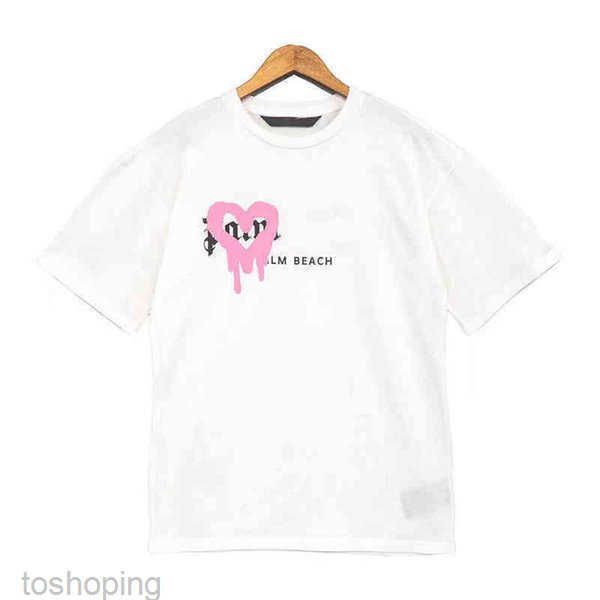 

designer luxury t shirt brand palms angels angel pa clothing spray letter short sleeved spring summer tide men women tee 01 5b, White;black