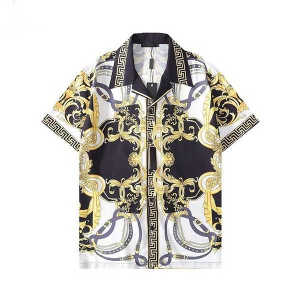 

2023designer shirt mens button up shirts print bowling shirt hawaii floral casual men slim fit short sleeve dress hawaiian belkis xrzr y8ew, White;black