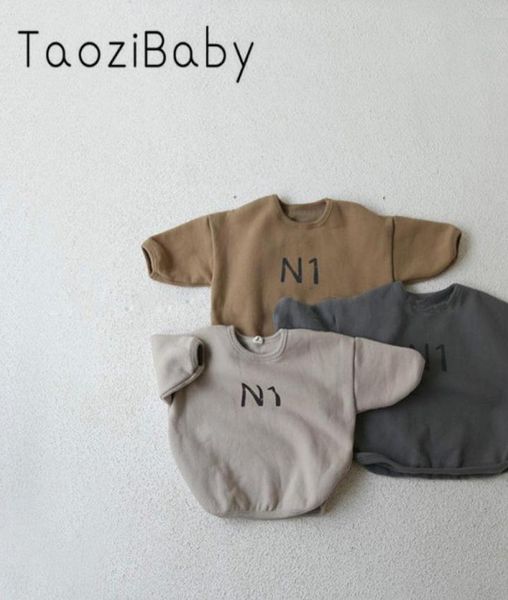 

girls sweatshirt 2019 korean children039s clothing winter new bos and girl loose letter printed fleece sweater kids 6773550, Black