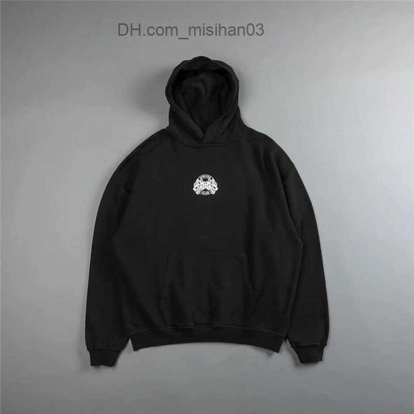 

women's hoodies sweatshirts darc sport fall winter skull letter print hoodie men's oversized warm wool sweatshirt hip hop street f, Black