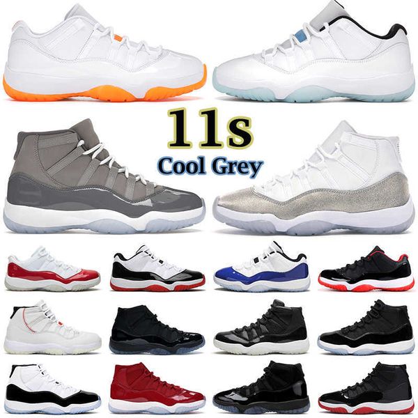 

shoes mens basketball women 11s cool grey 11 concord bred win like 96 cap and gown platinum tint space jam heiress rose gold unc men sports, Black