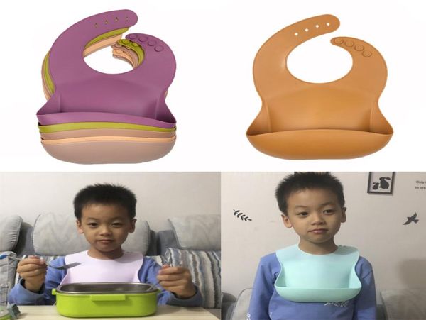 

dhl baby feeding bibs ins waterproof silicone lunch 17 colors saliva towel burb clothes6475555