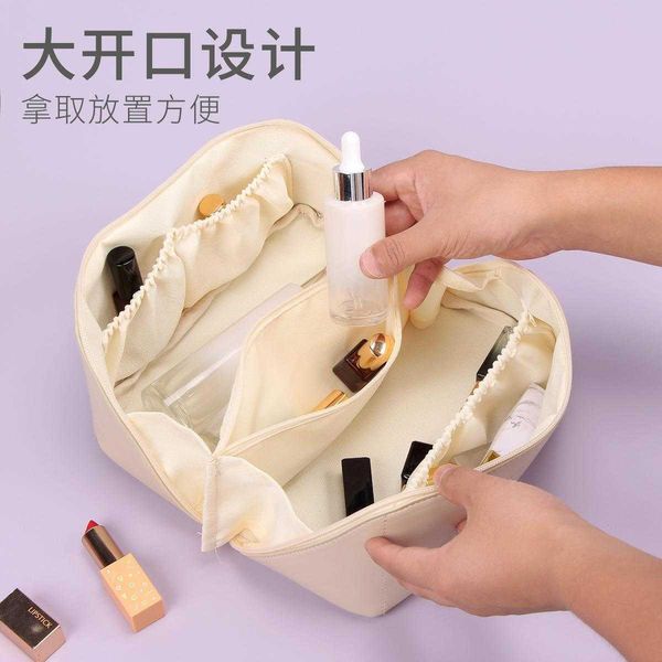 

clutch bag makeup bag high-end sensation internet celebrity 2022 new wash bag suitcase pu large capacity portable ins texture