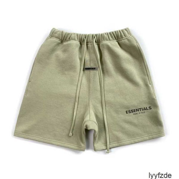 

sports short mens womens essentail shorts essen cotton fashion street style tide knee length essent shorts summer men designer men 0t22 4hm7, White;black