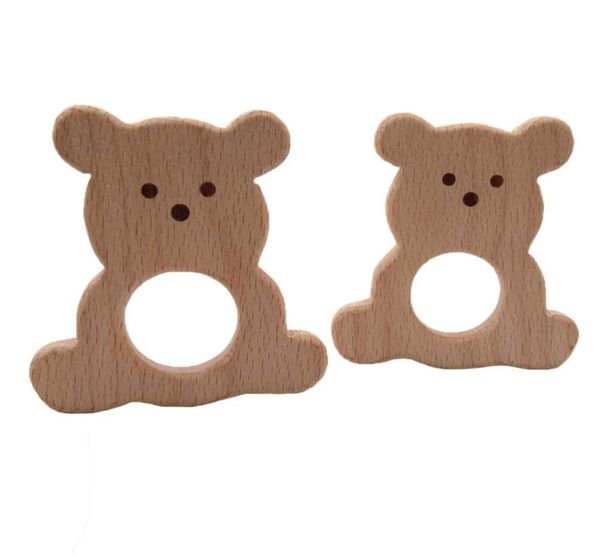 

baby necklaces room lovely cartoon wood the bear teether wooden toys shaped diy teething necklace beech triangular plate7423490