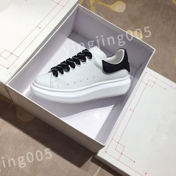 

new luxury out of office white shoe designer women sneakers mixed color lace up flat casual men spring autumn walking shoes size 35-45 hl210, Black