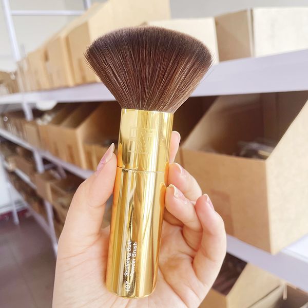 

Beautyact Makeup Brush Sculpting Buki Powder Brush Nr 107 - Gold Handle Airbrushed Bronzer Foundation Blusher Beauty Tools, Ba brush