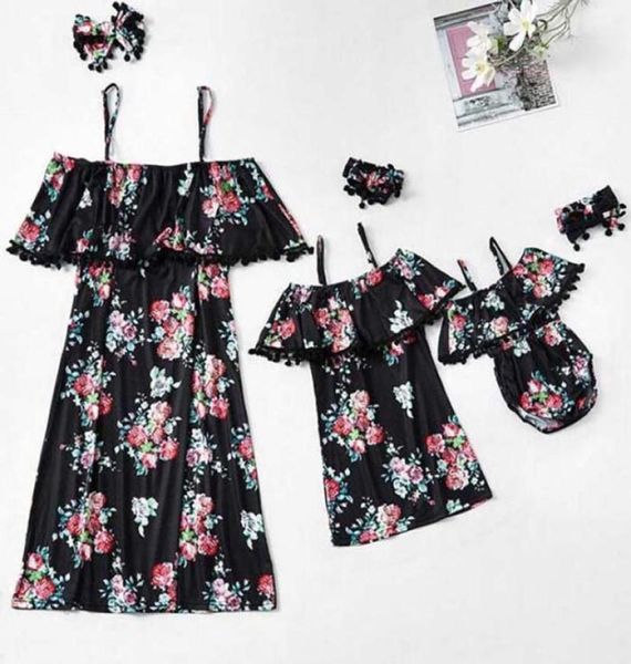 

new family look cute baby summer dress navy cotton dress013766997, Blue