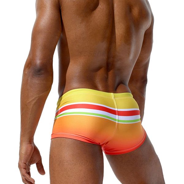 

men's shorts jessborn stripes swimsuit pushup pad 230705, White;black