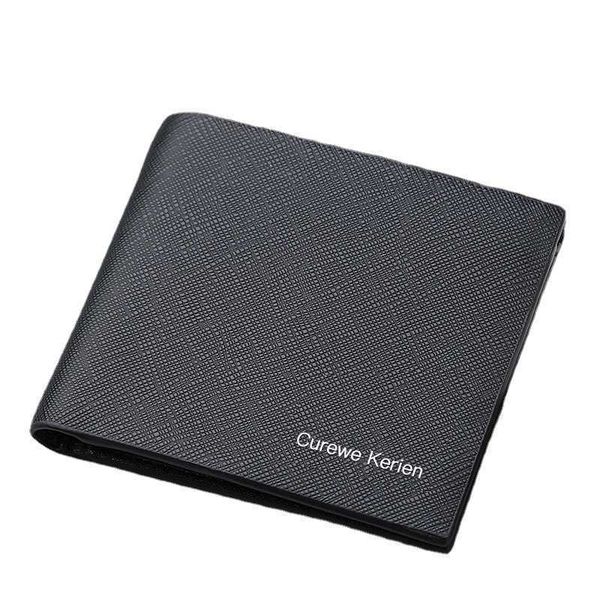 

men's short wallet thin folding business leisure cross wallet