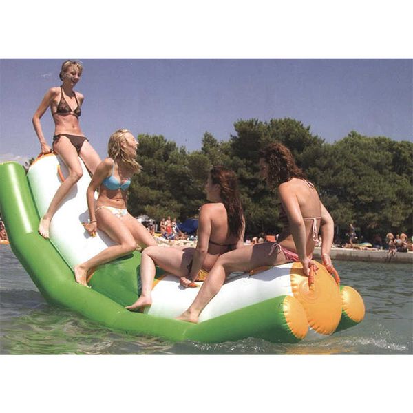 

inflatable water toy seesaw boat water park large water slide equipment thick pvc inflatable water swing water game