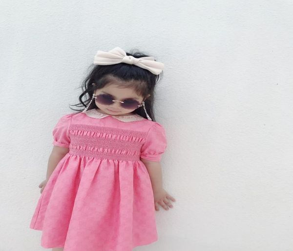 

baby girls dress summer fashion sweet kids girl printing short sleeve skirt toddler children039s girls party birth5005452, Red;yellow