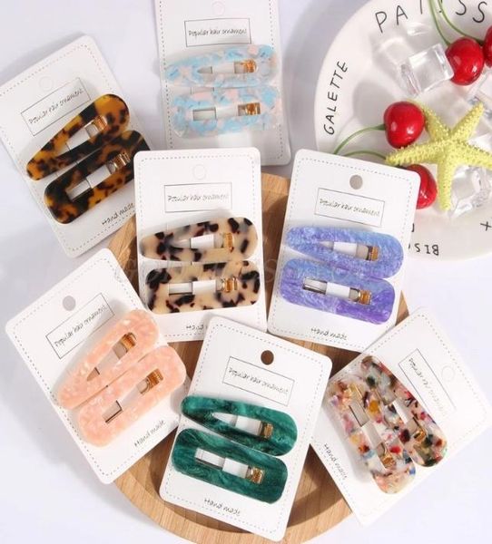 

24pcslot acrylic resin hair barrettes alligator hair clips hair clips marble pattern hairpins geometric alligator clips women gir6832924, Slivery;white