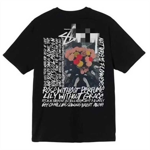 

mens casual ice cream t shirt stussys shirts dice printed tees comfortable loose breathable high streetwear oversized style t-shirt ki3f, White;black
