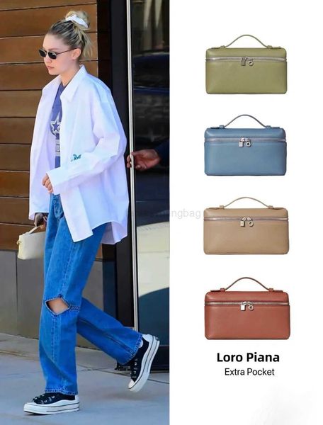 

loro fashion luxury mens extra pocket l19 bag womens leather trunk box camera bags tote handbags cross bodys toiletry bag designer clutch sh