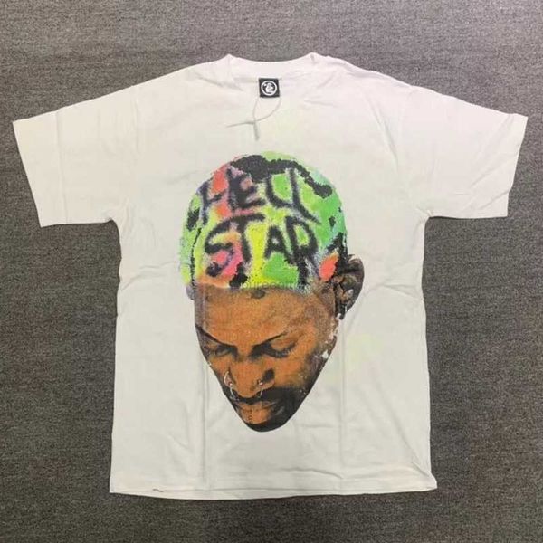

designer fashion clothing tees tshirts hellstar studios rodman green tee high street fashion men's and women's short sleeve t-shir, White;black