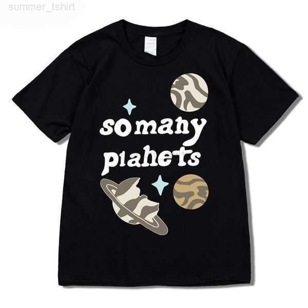 

2023 men's t-shirts broken planet market so many planets t-shirt streetwear harajuku t-shirt plus size summer short sleeve t-shirt loos, White;black