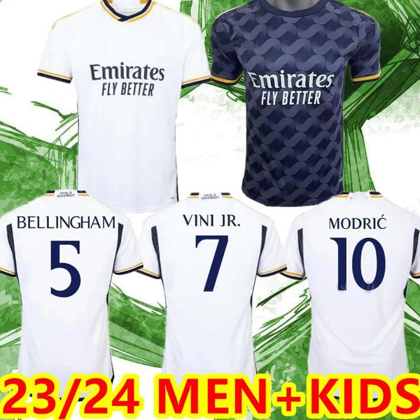 

3xl 4xl 23 24 bellingham soccer jerseys 2023 vini jr benzema camavinga rodrygo rudiger modric kroos tchouameni valverde men kids shirt unifo, Black;yellow