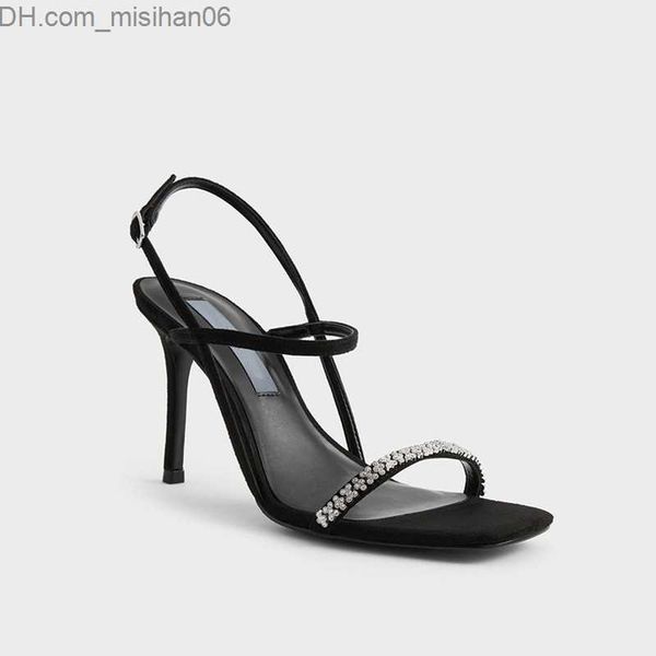 

dress shoes 2022 summer new women's sandals laceless open sandals high heels and thin shoes fashion internet celebrity women's sho, Black