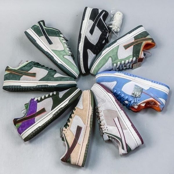 

fashion splicing skate shoes classic mens designer shoes womens retro sneakers anti-slip wear basketball shoes outdoor couple casual shoes n