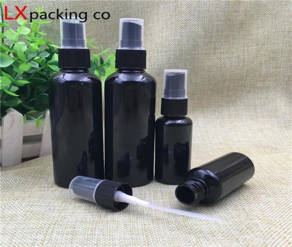 

50 pcs 10 20 30 60 100 150 ml bck pstic spray bottles men sprayer new perfume cosmetic containers dark bank288k26948799021809