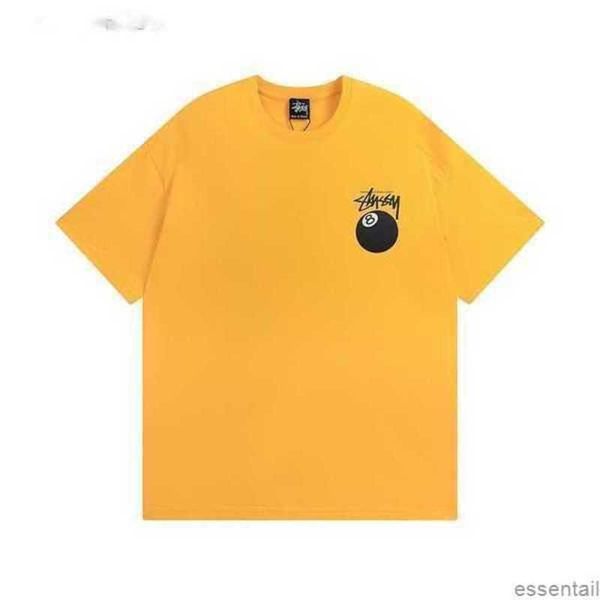 

2023 summer men's t-shirts embroidery stussys letter designer short-sleeve tees casual women's pure cotton active sports thirts wh, White;black