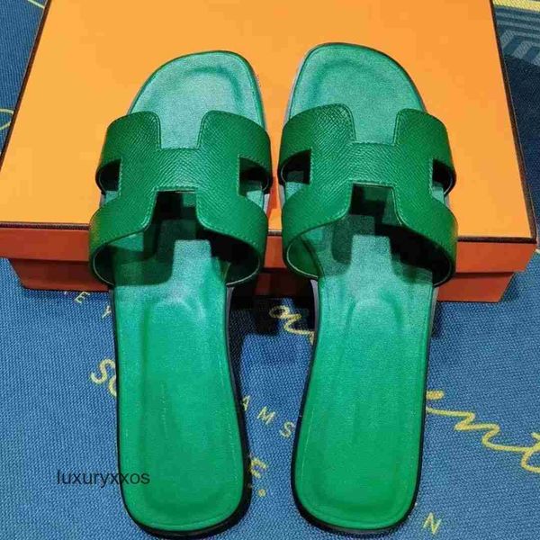 

ooran bottom 2023 sandal girl slippers h designer sandals women beach wear leather women's summer flat ftuo