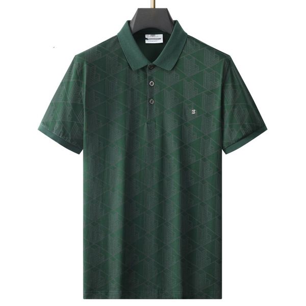 

bos s polo shirts for men slim fit crocodile embroidery short sleeve slim shirt asia size m 3xl breathable versatile luxury casual versatili, White;black