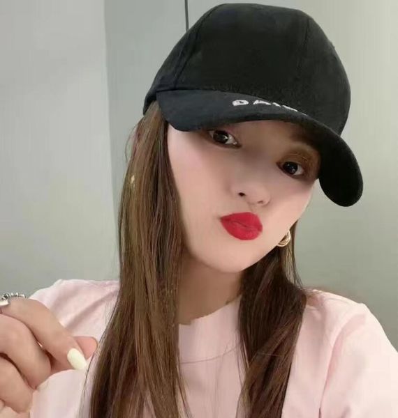 

paris embroidery designer high-end baseball cap men and women with the same luxury sunscreen personality head circumference 55-59cm size adj, Blue;gray