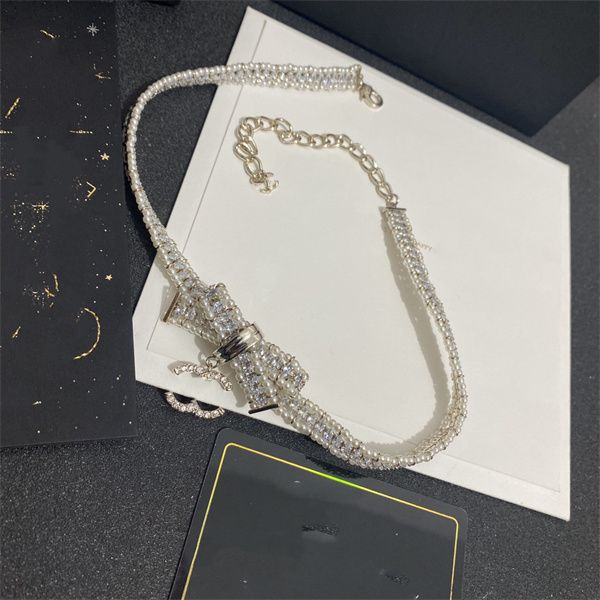 

20 style c-letter ccity gold cuban link chain pendant necklaces brand designer necklaces for women man party choker jewelry accessories 321, Silver
