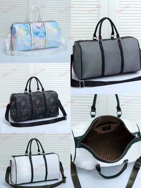 

printed grid handbag shoulder bag long bucket bags luxury classic travel luggage bag designer overnight duffle totes