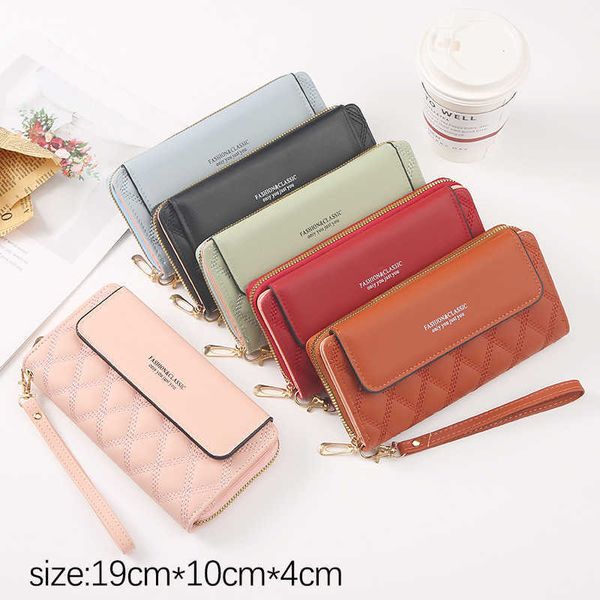 

wallet frosted leaf buckle long handbag large capacity wallet