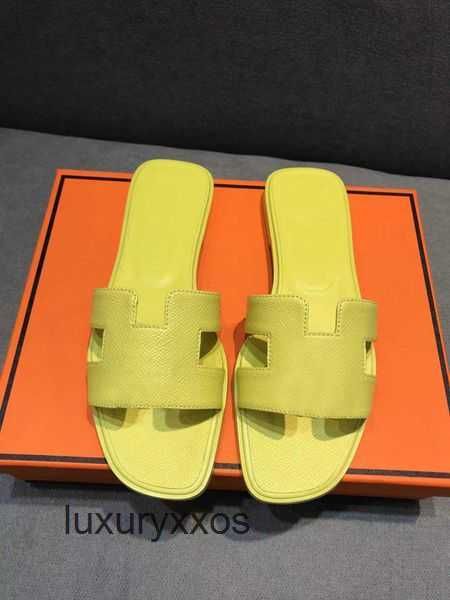 

summer oran women flops slides designer sandal leather slipper flat flip 2023 skin girl ladies slippers beach luxury party izj3